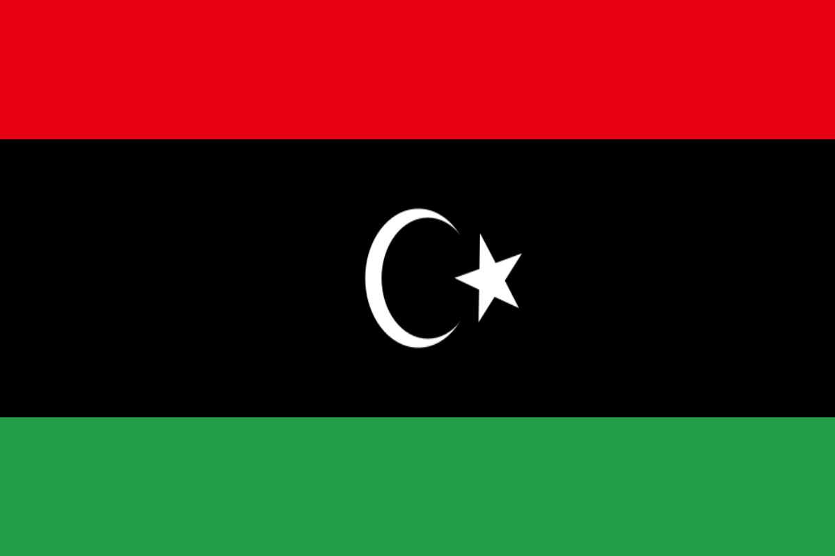 embajada de Libia flag